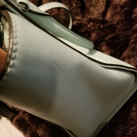 Michael Kors Sky Blue Medium Leather Handbag - Picture 7 of 8